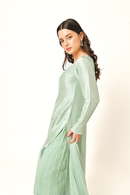 raw silk dress